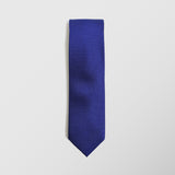 Φαρδιά γραβάτα | 100% μετάξι σε μπλέ ρουά απόχρωση με μικρό σχέδιο