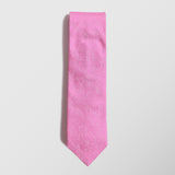Γραβάτα | μεταξωτή σε ρόζ απόχρωση με λαχούρι σχεδιασμό στην ύφναση και σετ μαντηλάκι