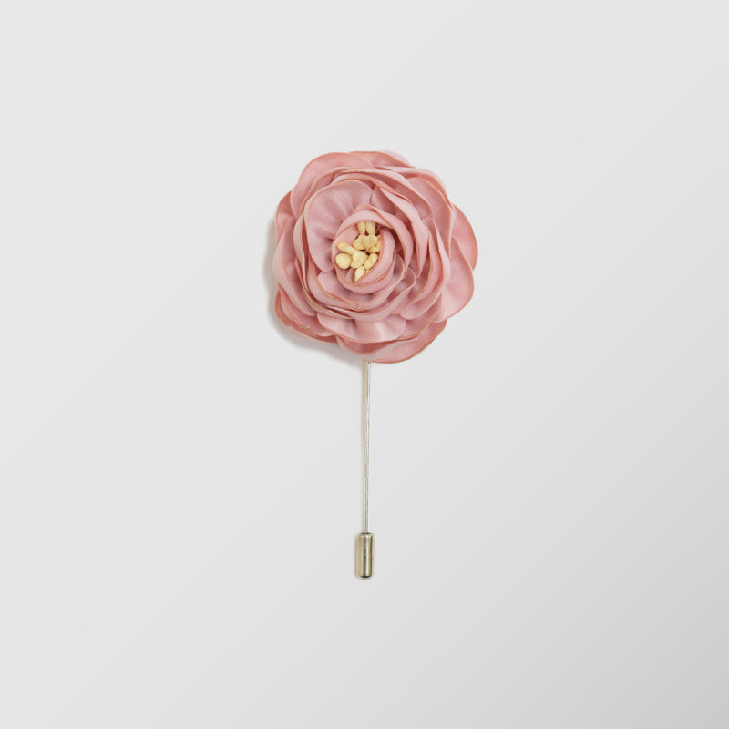 Καρφίτσα για το πέτο | λουλούδι σε ρόζ απόχρωση