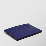 Πορτοφόλι | card holder δερμάτινο μονόχρωμο σε μπλέ ρουά απόχρωση