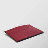 Πορτοφόλι | card holder δερμάτινο μονόχρωμο σε κόκκινη απόχρωση
