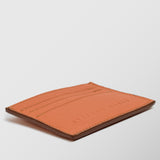 Πορτοφόλι | card holder δερμάτινο μονόχρωμο σε πορτοκαλί απόχρωση