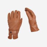 Δερμάτινα γάντια | σε ταμπα απόχρωση με ανάγλυφο σχέδιο