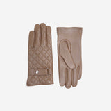Δερμάτινα γάντια | σε ταμπάκο απόχρωση με καπιτονέ σχεδιασμό