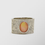 Δαχτυλίδι | απο ασήμι 925 με ανάγλυφο σχεδιασμό και πέτρα Mother of Pearl