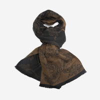 Κασκόλ | σε καφέ ταμπά τόνους με λαχούρι σχέδιο